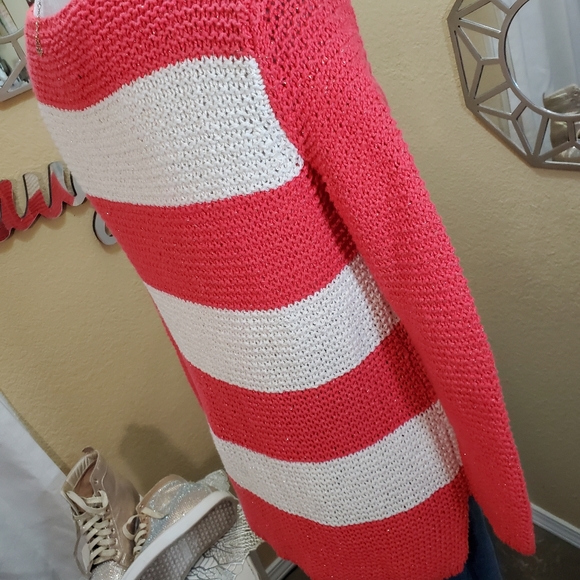 Chico's Wide Striped Sweater sz 0 - Picture 6 of 11